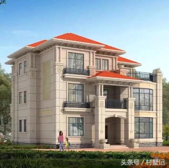 別墅實景照片圖和效果圖對比，看完肯定得給施工隊點贊
