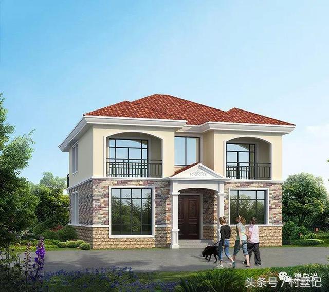 別墅實景照片圖和效果圖對比，看完肯定得給施工隊點贊