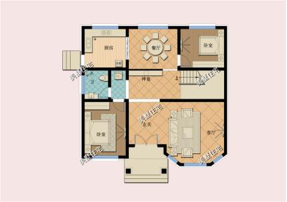 新農村建設推薦的3款住宅戶型圖，村里都滿意
