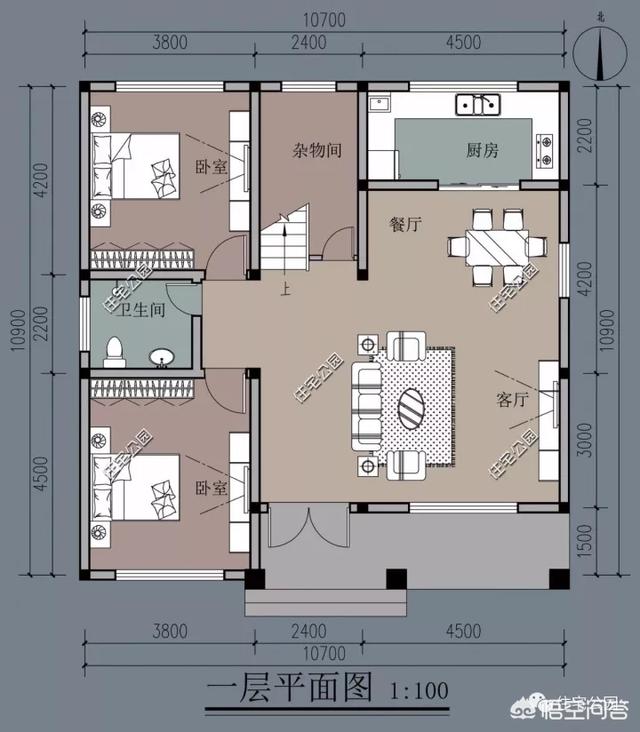 10×10米農村建房怎么設計圖紙方案？