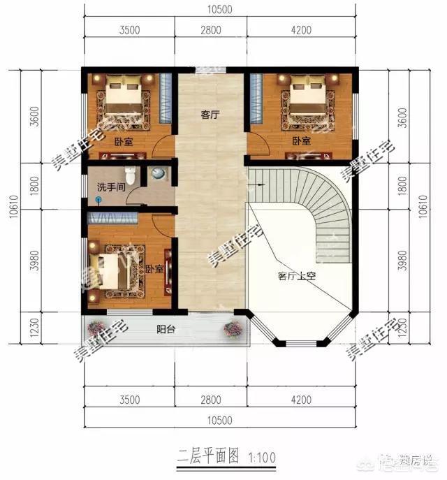 10×10米農村建房怎么設計圖紙方案？