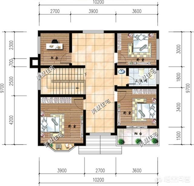 10×10米農村建房怎么設計圖紙方案？