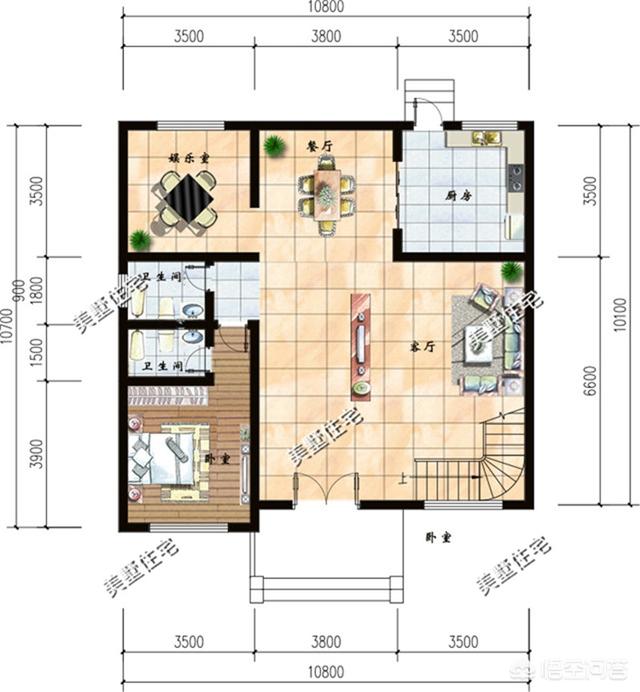 10×10米農村建房怎么設計圖紙方案？