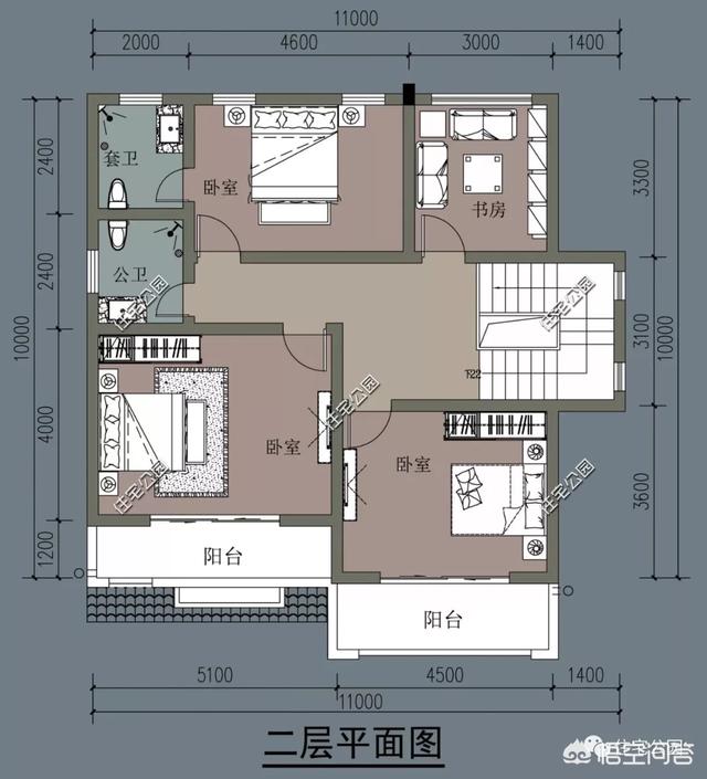 10×10米農村建房怎么設計圖紙方案？