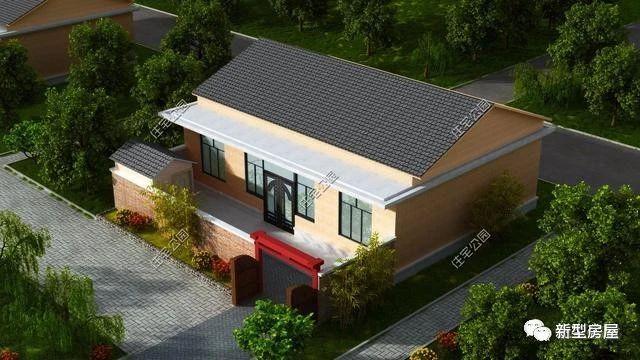 農村一層平房戶型方案圖，經濟實惠15萬就能建好