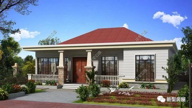 農村一層平房戶型方案圖，經濟實惠15萬就能建好