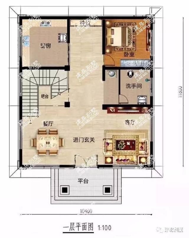 3款帶大露臺(tái)的四層別墅設(shè)計(jì)方案圖，挑一套隨便建