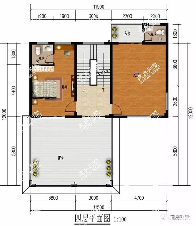 3款帶大露臺(tái)的四層別墅設(shè)計(jì)方案圖，挑一套隨便建
