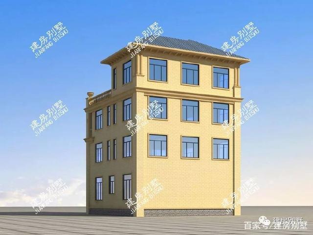 3款帶大露臺(tái)的四層別墅設(shè)計(jì)方案圖，挑一套隨便建