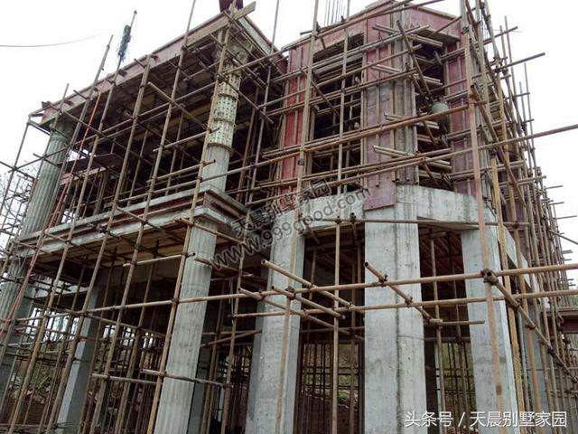 進(jìn)深10米農(nóng)村自建別墅設(shè)計圖，附施工全過程