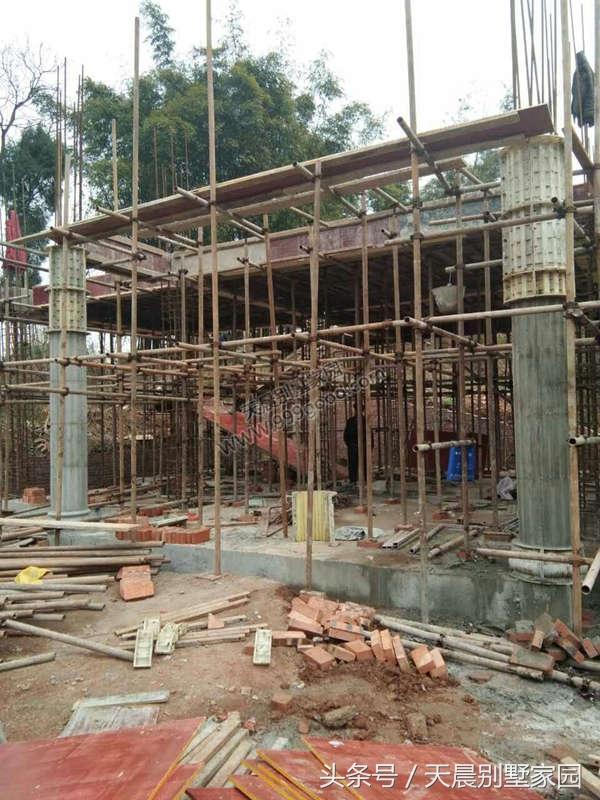 進(jìn)深10米農(nóng)村自建別墅設(shè)計圖，附施工全過程