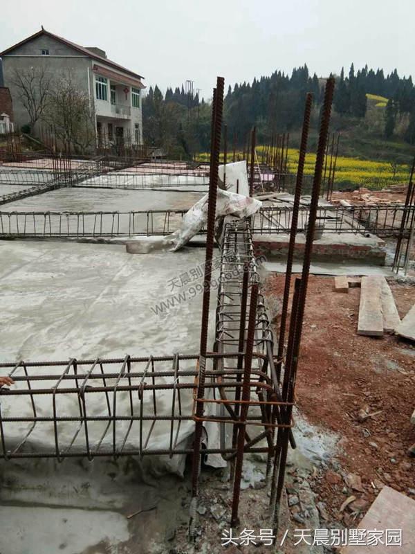 進(jìn)深10米農(nóng)村自建別墅設(shè)計圖，附施工全過程