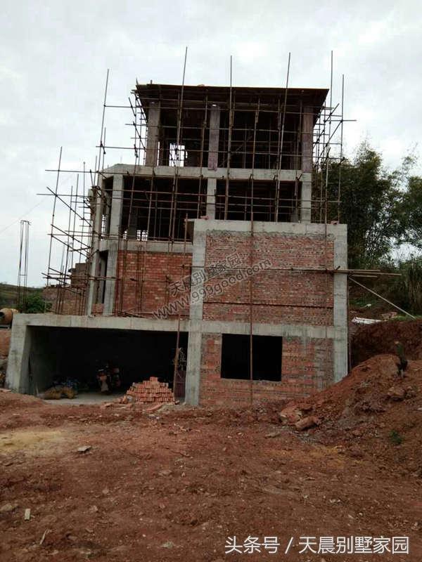 進(jìn)深10米農(nóng)村自建別墅設(shè)計圖，附施工全過程