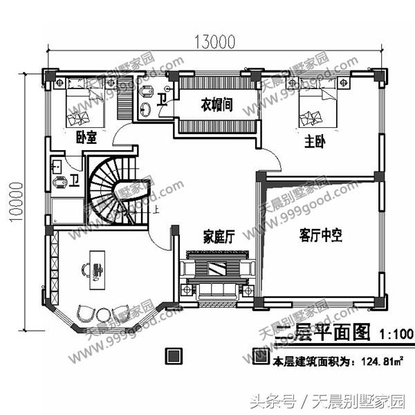 13*10米新農村三層別墅設計圖，建好保證有面子