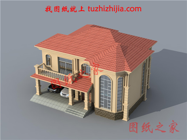 普通農村二層房子設計圖 ,復式結構,帶車庫,160平米左右