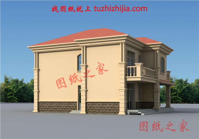 普通農村二層房子設計圖 ,復式結構,帶車庫,160平米左右