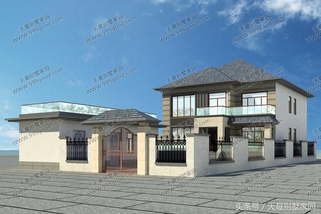 3款帶配房的農村二層房屋設計圖，布局超接地氣