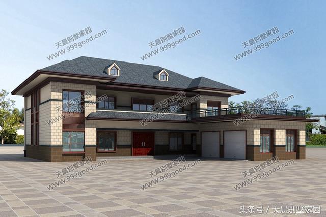 3款帶配房的農村二層房屋設計圖，布局超接地氣