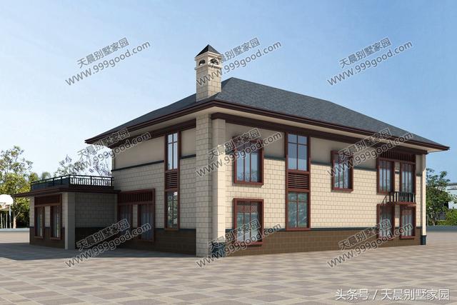 3款帶配房的農村二層房屋設計圖，布局超接地氣