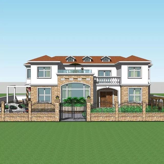 3套花園別墅外觀效果圖，有花園才稱得上別墅