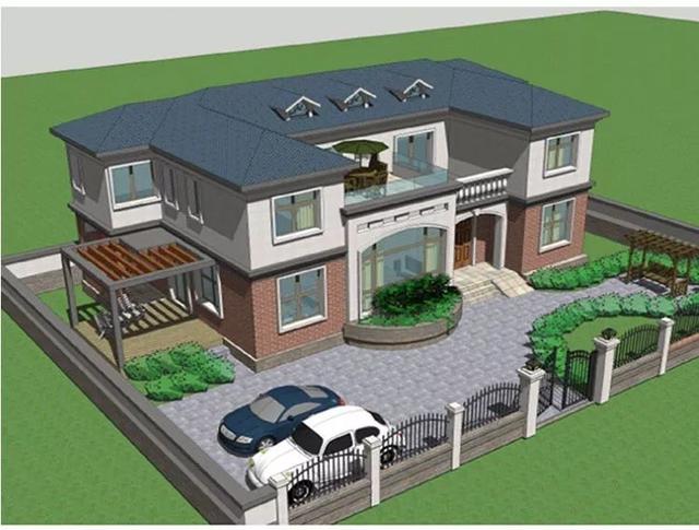 3套花園別墅外觀效果圖，有花園才稱得上別墅