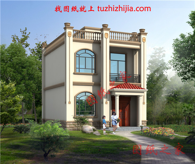 農村小戶型二層別墅設計圖,戶型緊湊合理,是宅基地小的客戶的福音