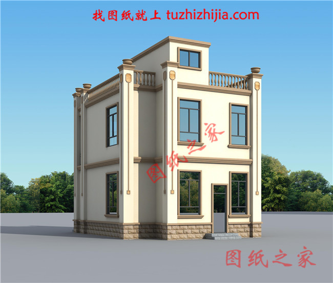 農村小戶型二層別墅設計圖,戶型緊湊合理,是宅基地小的客戶的福音