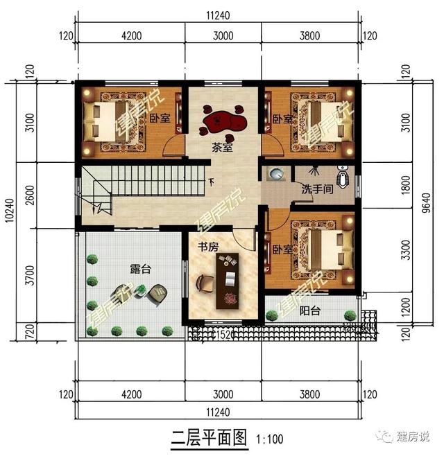 100套農村自建房戶型圖大全中，挑出來的6款圖紙，經典中的經典
