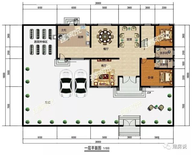 100套農村自建房戶型圖大全中，挑出來的6款圖紙，經典中的經典