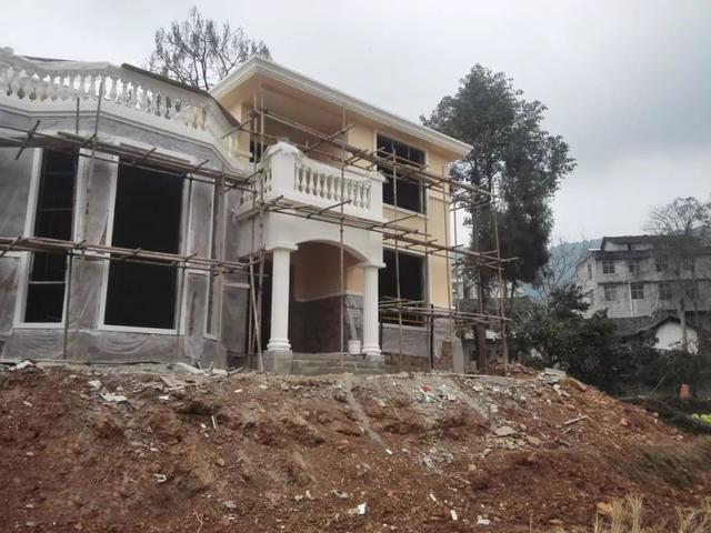 11*11米帶露臺現代二層農村小洋樓設計圖，附施工過程