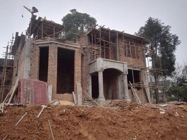 11*11米帶露臺現代二層農村小洋樓設計圖，附施工過程