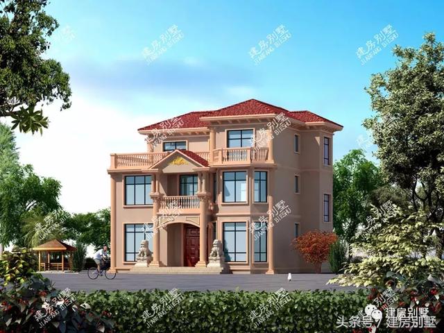 3款開間12米的農村三層房屋設計圖，第2款很受歡迎