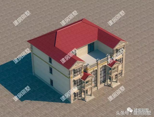 共用堂屋的三層雙拼別墅設計方案，倆兄弟這樣建很好