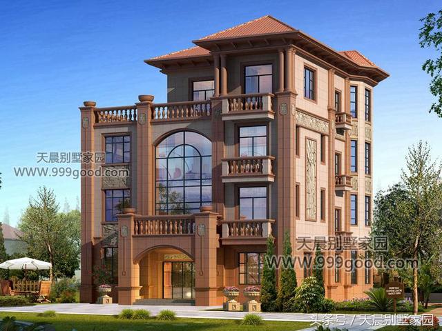 歐式豪華4層自建樓房設計圖，隨便挑1套建都能迎娶白富美