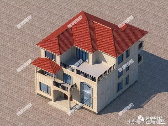 2款開間13米的三層樓房設計方案圖，建一棟羨慕死城里人