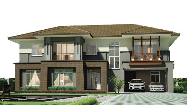 時尚農村二層別墅圖，6室2廳帶吧臺，品質生活就靠它了