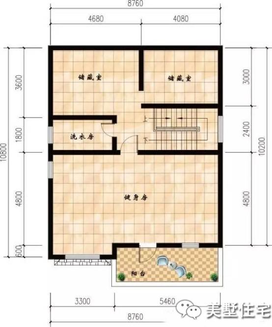 幾款帶車庫的農村自建樓房方案圖，3、4層的都有