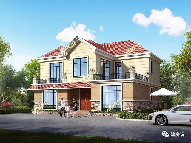 幾棟二層自建小洋樓設計圖，隨便建一棟就不怕找不到媳婦了
