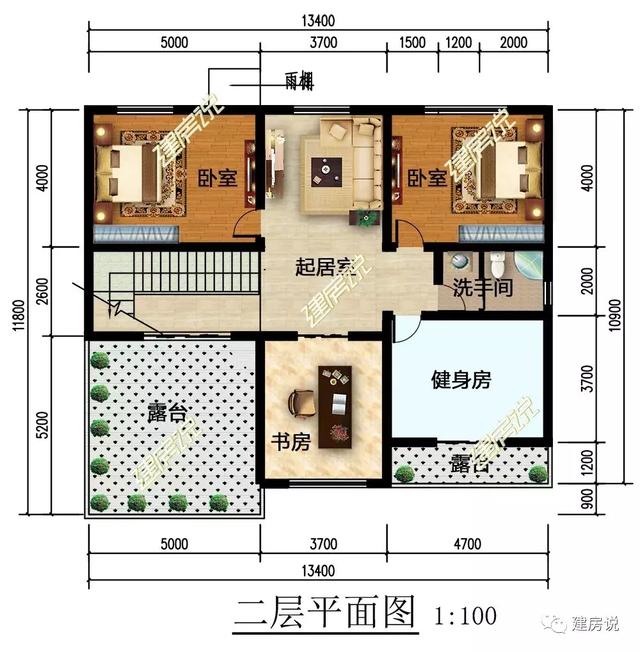 幾棟二層自建小洋樓設計圖，隨便建一棟就不怕找不到媳婦了