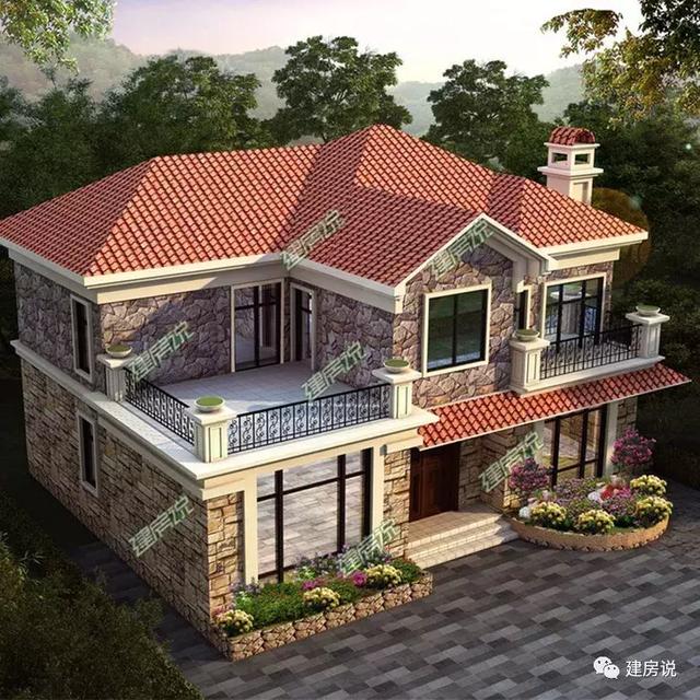 幾棟二層自建小洋樓設計圖，隨便建一棟就不怕找不到媳婦了