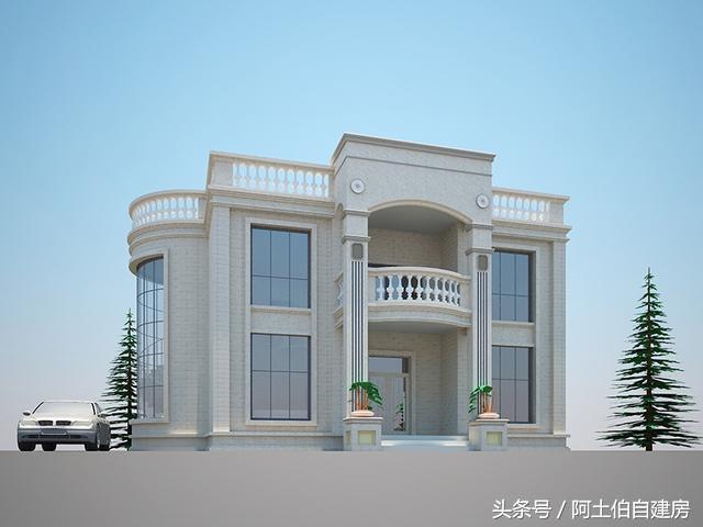 幾款造價15萬左右的二層小洋樓設計方案圖，經濟又實用