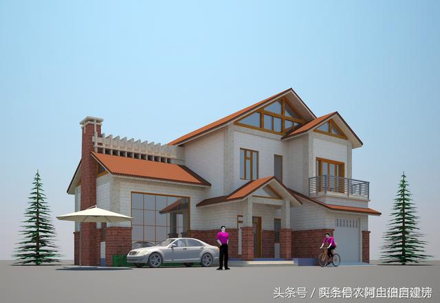 幾款造價15萬左右的二層小洋樓設計方案圖，經濟又實用