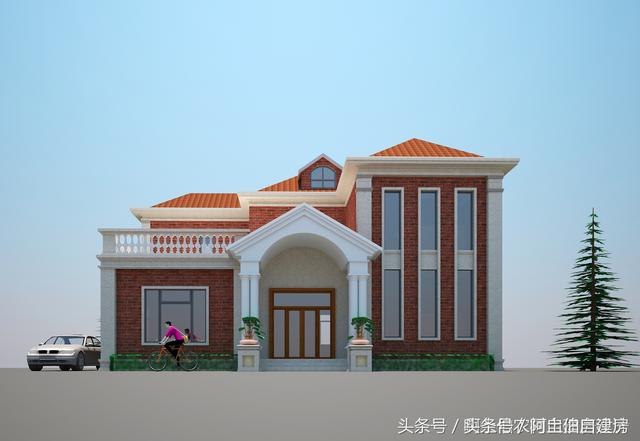 幾款造價15萬左右的二層小洋樓設計方案圖，經濟又實用