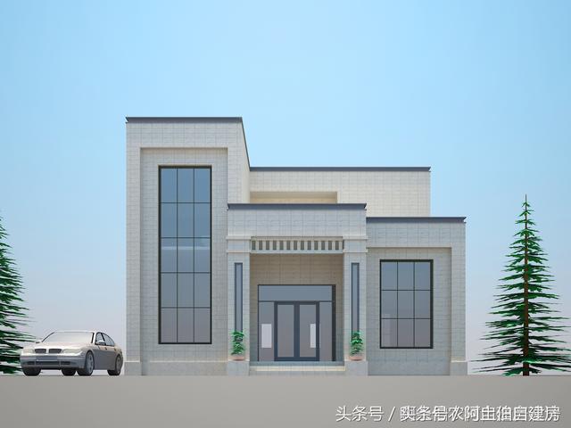 幾款造價15萬左右的二層小洋樓設計方案圖，經濟又實用