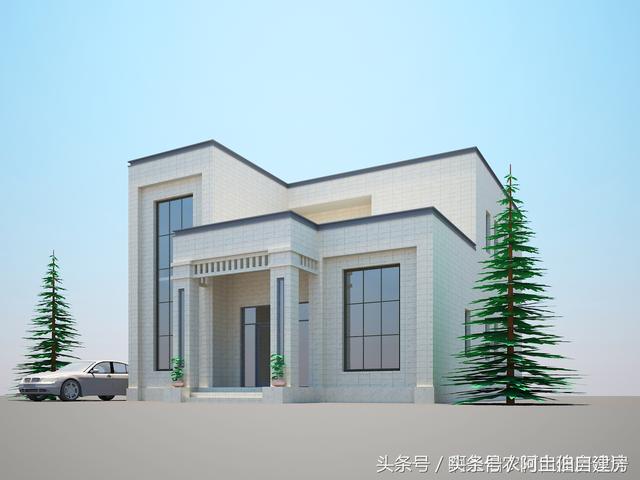 幾款造價15萬左右的二層小洋樓設計方案圖，經濟又實用