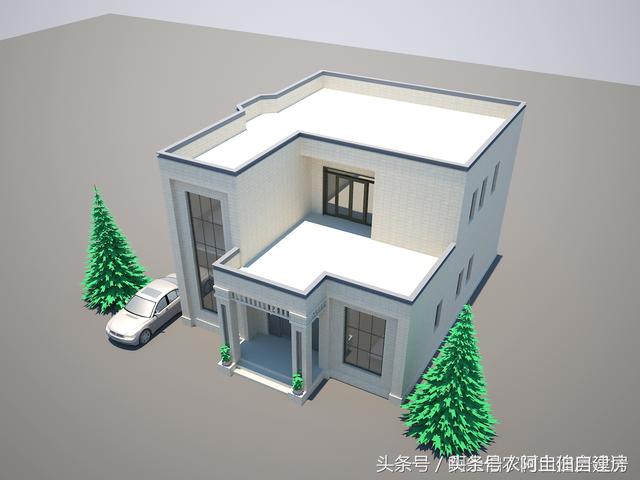 幾款造價15萬左右的二層小洋樓設計方案圖，經濟又實用