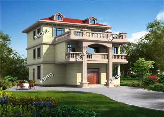 8款顏值爆表的新農(nóng)村樓房設(shè)計(jì)圖，二層、三層都有