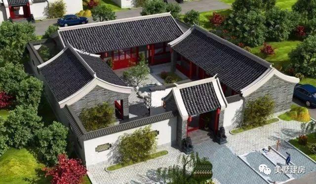 傳統(tǒng)古典中式二層自建房設(shè)計方案圖，建一棟輕松搞定丈母娘