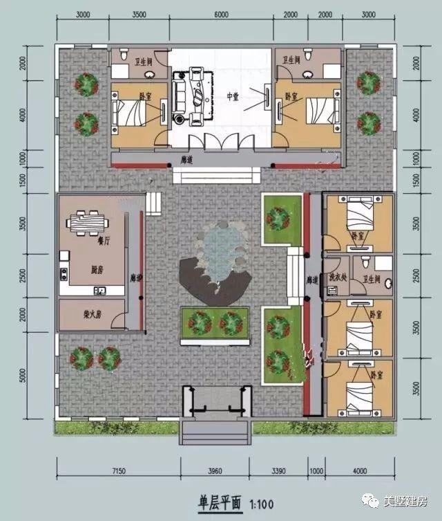 傳統(tǒng)古典中式二層自建房設(shè)計方案圖，建一棟輕松搞定丈母娘