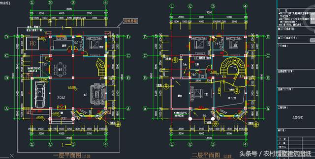 150平左右三層單家獨院式別墅方案圖，30萬建起來